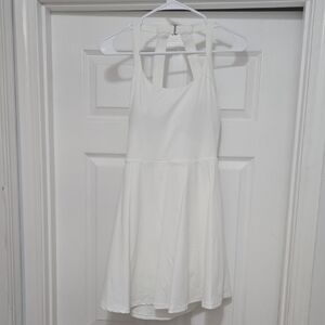 Althetic White Halter Dress